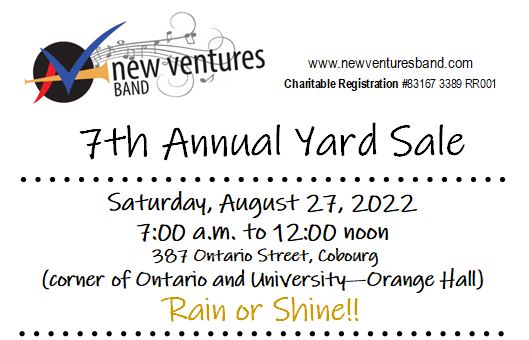 Info about New Ventures Yard Sale